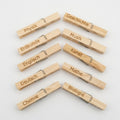 Holzklammern-Set „Schulfächer“ (10er-Set)