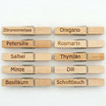 Holzklammern-Set „Kräuter“ (10er-Set)